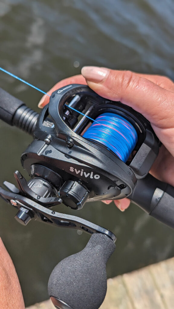 baitcasting reels for musky fishing HAUT TON Vortex Reels, Saltwater Inshore Surf Trolling Reel, Round Baitcaster Reel Up to 44LBS Powerful Max Drag, Conventional Reel Catfish, Musky, Salmon(Gold, 40 Right Hand) The selection includes two sizes Fishing Rod Best Reels For